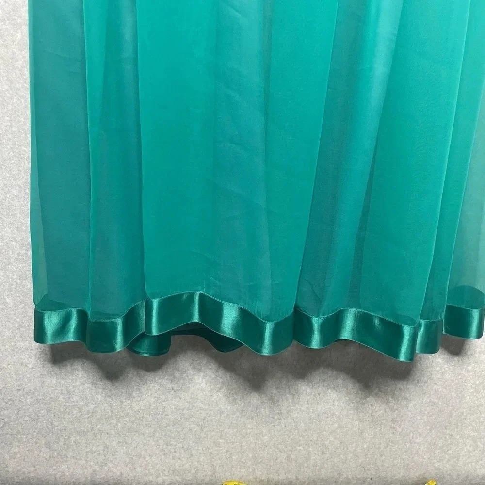 Victor Costa LTD Gown Female Size 12 Vintage Prom Chiffon Layered Floor Length - Picture 5 of 10